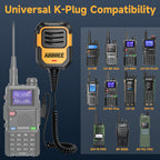 ABBREE AR-790 IP54 Walkie Talkie Speaker Microphone Handheld Mic Upgrade 780 MIC For Baofeng UV5R UV-21 Pro UV-32 Two Way Radio