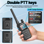 BAOFENG MINI 5 Walkie Talkie 2200mAh Battery APP Bluetooth Programming Long Range Dual PTT Newly Upgraded UV-5R MINI Ham Radio