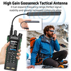 ABBREE AR-188 Gooseneck Tactical Antenna SMA-Female VHF UHF for Baofeng UV-5R MINI UV-5RH 21 PRO QUANSHENG UV-K5 Walkie Talkie