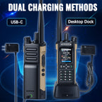 BAOFENG GM‑32 GMRS Handheld Two Way Radio Repeater‑Capable GMRS Walkie Talkie NOAA Weather Alert USB‑C Rechargeable VOX Handheld Radio
