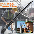 ABBREE CB Radio Antenna 27MHz SMA-Female Telescopic Walkie Talkie For BAJETON BJ-9000 BJ-7800 BJ-8300 Radtel RT-950PRO Radio