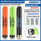 ABBREE AR-805 PLUS Walkie Talkie Antenna SMA-Female High Gain Dual Band For Baofeng UV-5R AR-152 PRO UV-21 PRO Ham Radio