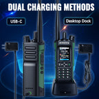 BAOFENG GM‑32 GMRS Walkie Talkie Long Range Two‑Way Radio NOAA Scan USB‑C Charging for Outdoor Off‑Road Trucking Camping