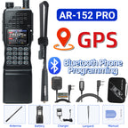 BAOFENG AR-152 PRO GPS Walkie Talkie Long Range Bluetooth Programming 10W Multi Band 12000mAh Tactial 1000CH Two Way Ham Radio