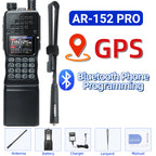 BAOFENG AR-152 PRO GPS Walkie Talkie Long Range Bluetooth Programming 10W Multi Band 12000mAh Tactial 1000CH Two Way Ham Radio