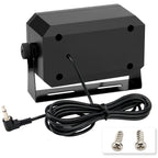 ABBREE Rectangular External Communications Speaker External Scanners for All 3.5mm Audio Plug CB Radios and Mobile Radio