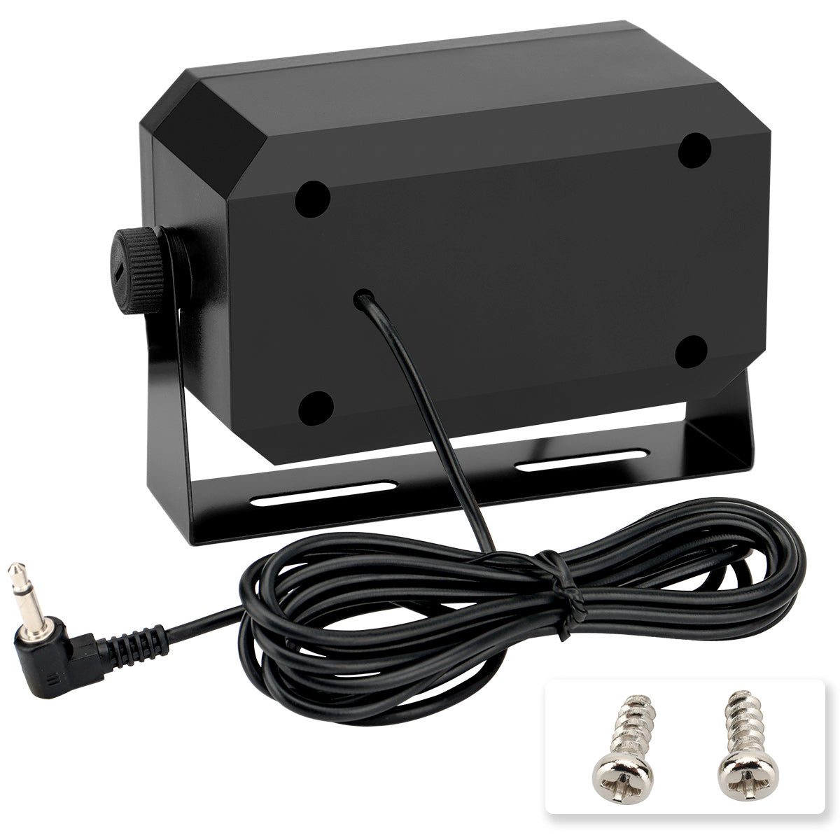 ABBREE Rectangular External Communications Speaker External Scanners for All 3.5mm Audio Plug CB Radios and Mobile Radio
