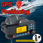 ABBREE AR-509MG Marine Radio VHF 25W with GPS Waterproof IP67 DCS Call USA/INT/CAN Marine Radio Channels Fixed Mount For Boats