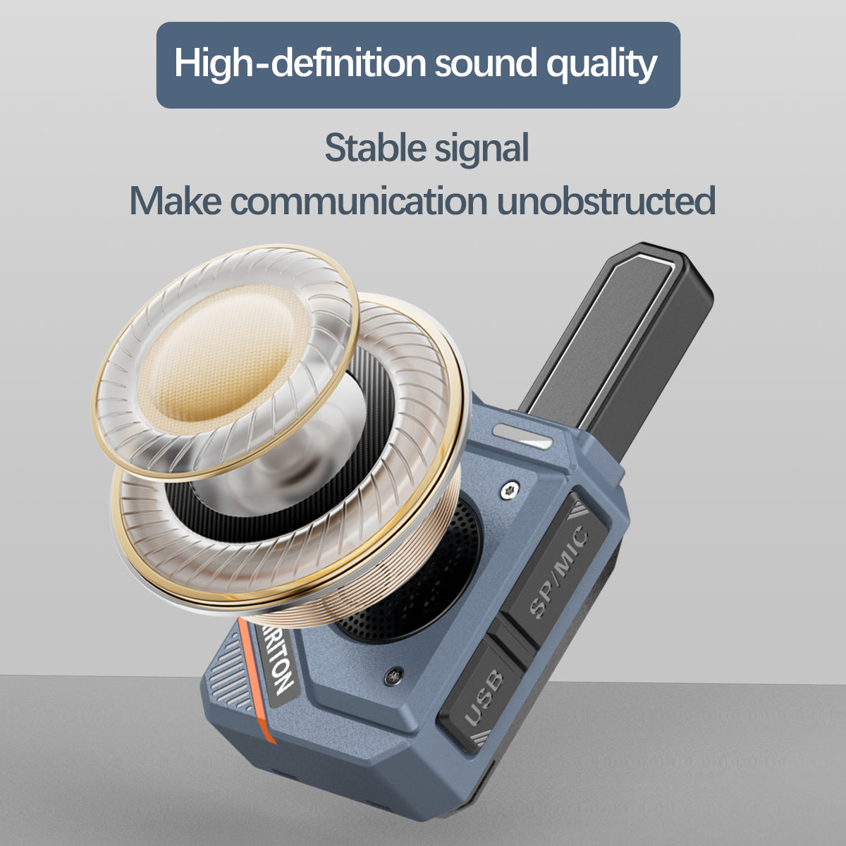 2PCS AIRITON AI-168 Mini Walkie Talkie Rechargable PMR/FRS Portable Long Range NOAA Type-C Charger for Trip Business Ham Radio