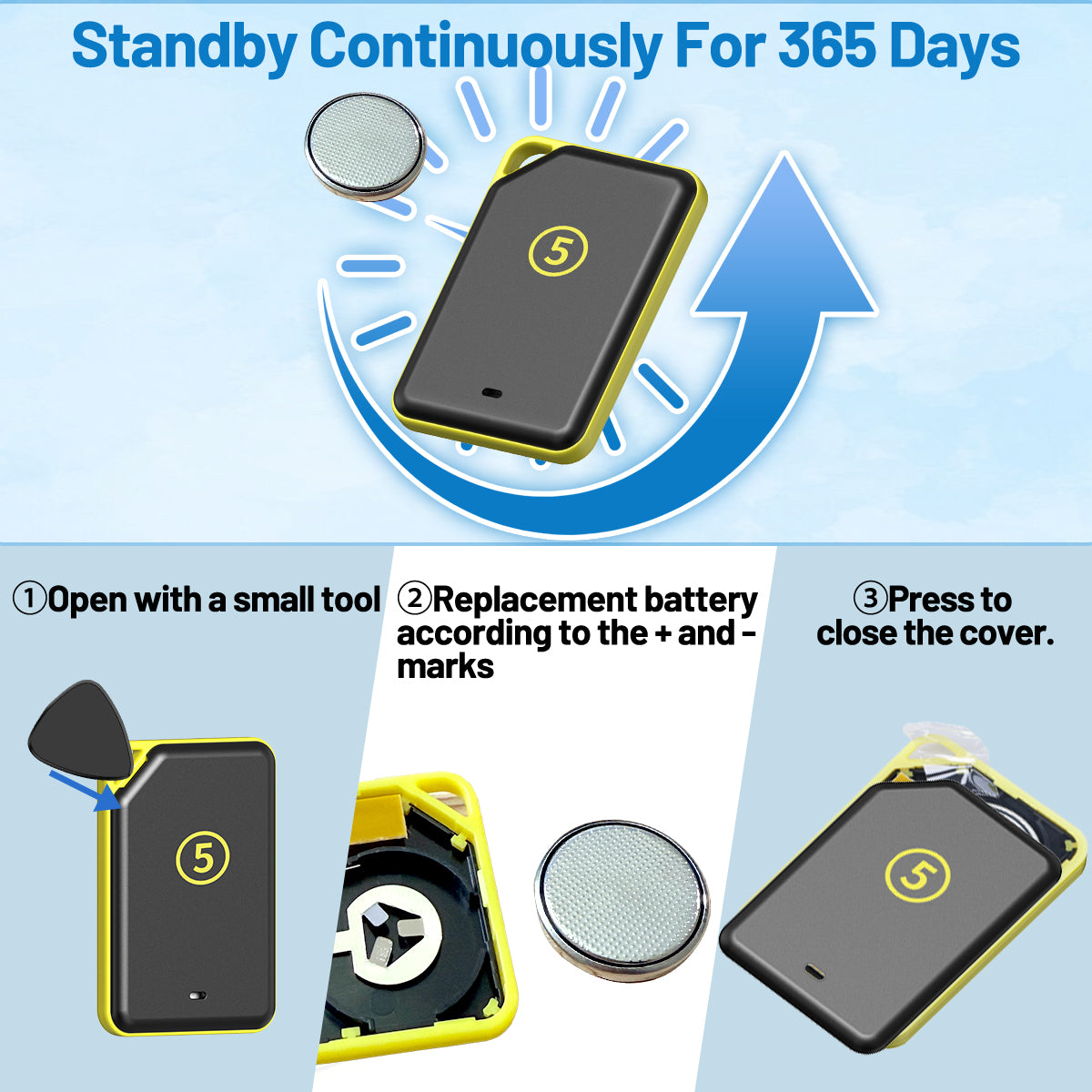 ABBREE KF-106 Wireless Key Finder RF Key Locator Pet Tracker Wallet Tracker Remote Control 1 RF Transmitter 6 Receiver