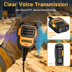 ABBREE AR-790 IP54 Walkie Talkie Speaker Microphone Handheld Mic Upgrade 780 MIC For Baofeng UV5R UV-21 Pro UV-32 Two Way Radio