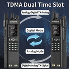 Baofeng DM-32 Upgrade Battery GPS APRS AES256 Encryption DMR Digital Analog UHF VHF Dual Band 8W Air Band FM Walkie Talkie DM-32UV