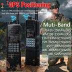 BAOFENG AR-152 PRO GPS Walkie Talkie Long Range Bluetooth Programming 10W Multi Band 12000mAh Tactial 1000CH Two Way Ham Radio