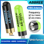 ABBREE AR-805S Mini Walkie Talkie Antenna SMA- Female Dual Band Long Range For Baofeng UV-5R Mini UV-21 PRO UV-32 Two Way Radio