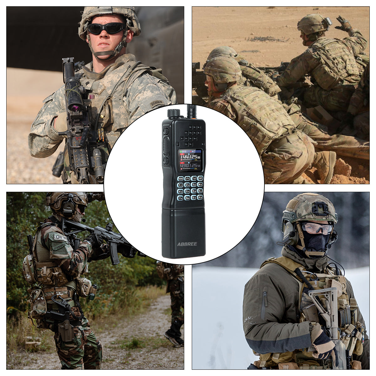 BAOFENG AR-152 PRO GPS Walkie Talkie Long Range Bluetooth Programming 10W Multi Band 12000mAh Tactial 1000CH Two Way Ham Radio