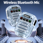 ABBREE Wireless Bluetooth Speaker Microphone Handheld Mic Type-C High Power Baofeng UV-5RH 21 Quansheng UV-K5(8) Walkie Talkie