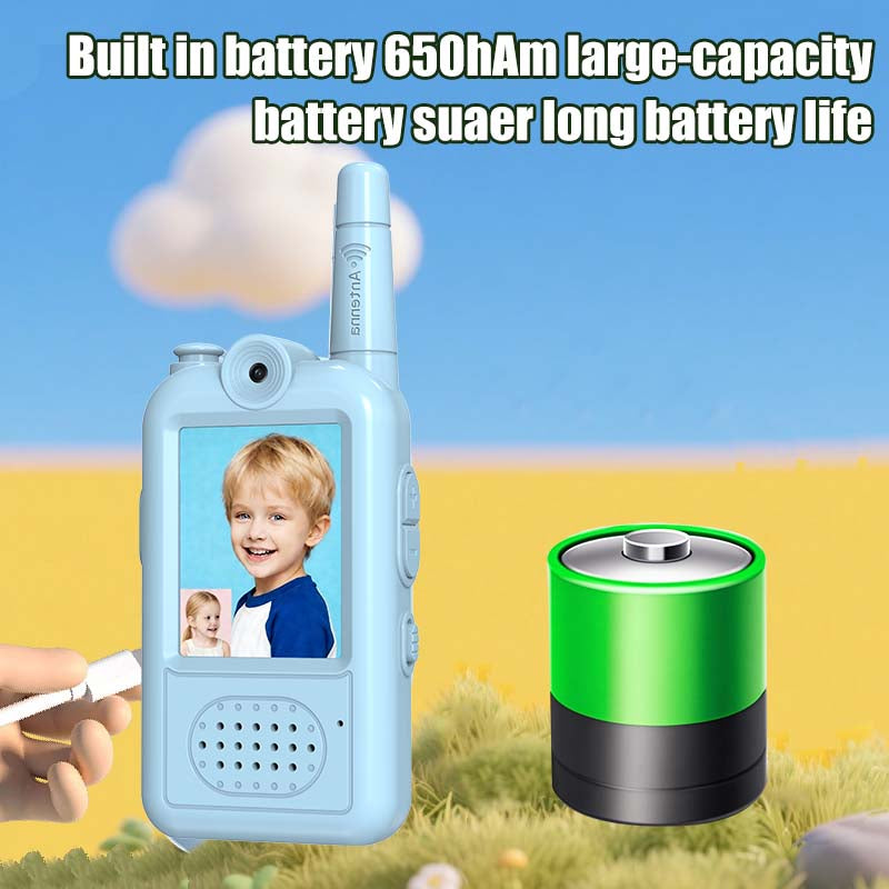 AIRITON JK201 Kids Video Walkie Talkie Rechargeable Indoor Outdoor One-Click Call Essential for Camping Hiking Adventures gift