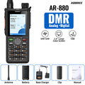 ABBREE AR-880 DMR Digital Walkie Talkie 10W IP67 Waterproof Dual Mode Analog Dual Band AES256 Dual Time Slot SMS VOX Ham Radio