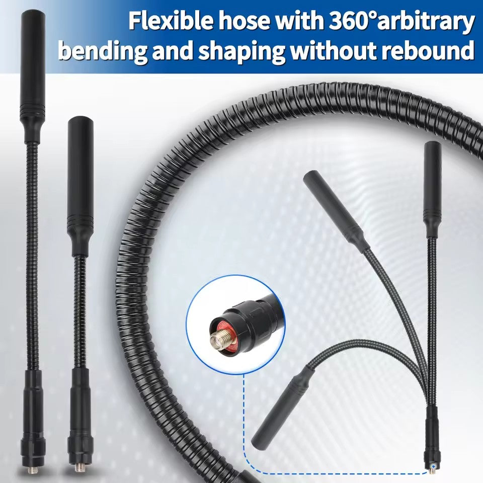 ABBREE Gooseneck Tactical Antenna AR-168 VHF UHF SMA-Female for BAOFENG UV-5R 5RH 13 17 21 PRO QUANSHEGN UV K5 (8) Plus