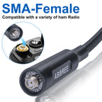 ABBREE AR-166 Gooseneck Walkie Talkie Antenna SMA-Female Dual Band UHF/VHF High Gain For BAOFENG UV-5R Mini UV-21PRO Ham Radio
