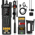 Baofeng DM-32 Upgrade Battery GPS APRS AES256 Encryption DMR Digital Analog UHF VHF Dual Band 8W Air Band FM Walkie Talkie DM-32UV