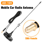 ABBREE AD-109 Mobile Radio Antenna Magnetic Dual Band VHF UHF SMA-Female For Baofeng Walkie Talkie UV-5RH BF-888S UV-32