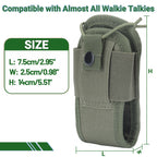 Tactical Walkie Talkie Pouch Oxford Molle Radio Pouch Holder Pocket Portable Outdoor Hunting Sports Waist Bag Interphone Holster