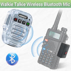 ABBREE Wireless Bluetooth Speaker Microphone Handheld Mic Type-C High Power Baofeng UV-5RH 21 Quansheng UV-K5(8) Walkie Talkie