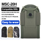 Tactical Walkie Talkie Pouch Oxford Molle Radio Pouch Holder Pocket Portable Outdoor Hunting Sports Waist Bag Interphone Holster
