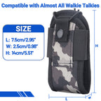 Tactical Walkie Talkie Pouch Oxford Molle Radio Pouch Holder Pocket Portable Outdoor Hunting Sports Waist Bag Interphone Holster