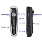 ABBREE AR-W6 Mini Walkie Talkie Collar Clip or Ear Hanging UHF Dual PTT Touch Talk Wireless Copy Frequency For Restaurant Hotel