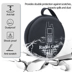 ABBREE UV-5R Mini Walkie Talkie Carrying Bag Dustproof Round Radio Case Camping Couple for Baofeng UV-5R Mini Mini-5 Ham Radio