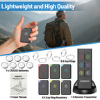 ABBREE KF-106 Wireless Key Finder RF Key Locator Pet Tracker Wallet Tracker Remote Control 1 RF Transmitter 6 Receiver