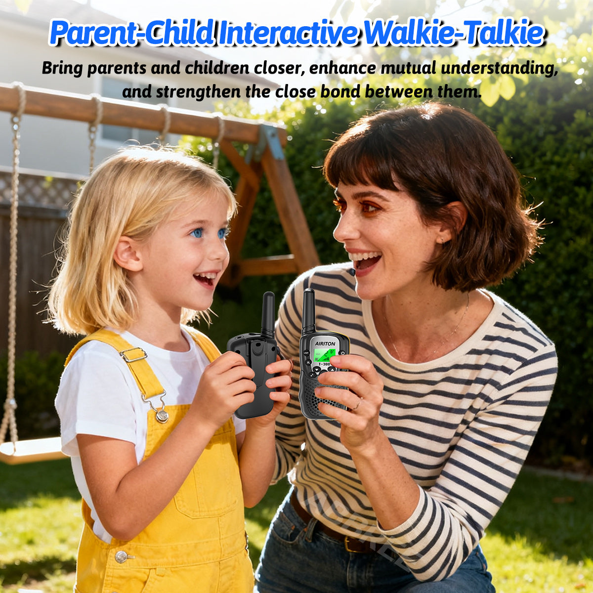 2PCS AIRITON T-388 Kids Walkie Talkie PMR/FRS Mini Handheld Transceiver Long Range Birthday Gifts for Outdoor Adventures Hiking