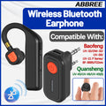 ABBREE BT-E2 Walkie Talkie Wireless Headset 2.4G Earphone Noise Reduction 2 Pin for Baofeng Quansheng Two Way Radio
