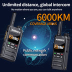 ABBREE GP-268 Network Walkie Talkie Zello Global POC Radio Wireless Unlimited distance SIM Card 4G Android Bluetooth Ham Radio