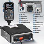 ABBREE AR-7600 V1 V2 Mini Mobile Radio Multi Band FM AM VHF UHF Wireless Copy Frequency Long Range V2 Add GPS With Speaker Mic