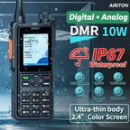 AIRITON AI-881 DMR Walkie Talkie IP67 Waterproof 10W High Power Dual Time Slot Large Color Screen VOX Two Way Radio