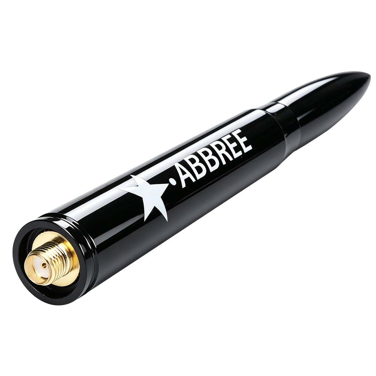 ABBREE AR‑47 Bullet Mini Antenna SMA‑Female VHF UHF 10W High‑Gain For Baofeng Quansheng Handheld Radio