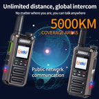 ABBREE GP-18 2G/3G/4G Zello Walkie Talkie Dual Sim Card Slots Global POC Android Bluetooth WIFI Unlimited Distance Network Radio