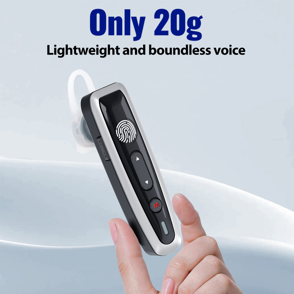 ABBREE AR-W6 Mini Walkie Talkie Collar Clip or Ear Hanging UHF Dual PTT Touch Talk Wireless Copy Frequency For Restaurant Hotel