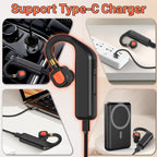 ABBREE BT-E2 Walkie Talkie Wireless Headset 2.4G Earphone Noise Reduction 2 Pin for Baofeng Quansheng Two Way Radio