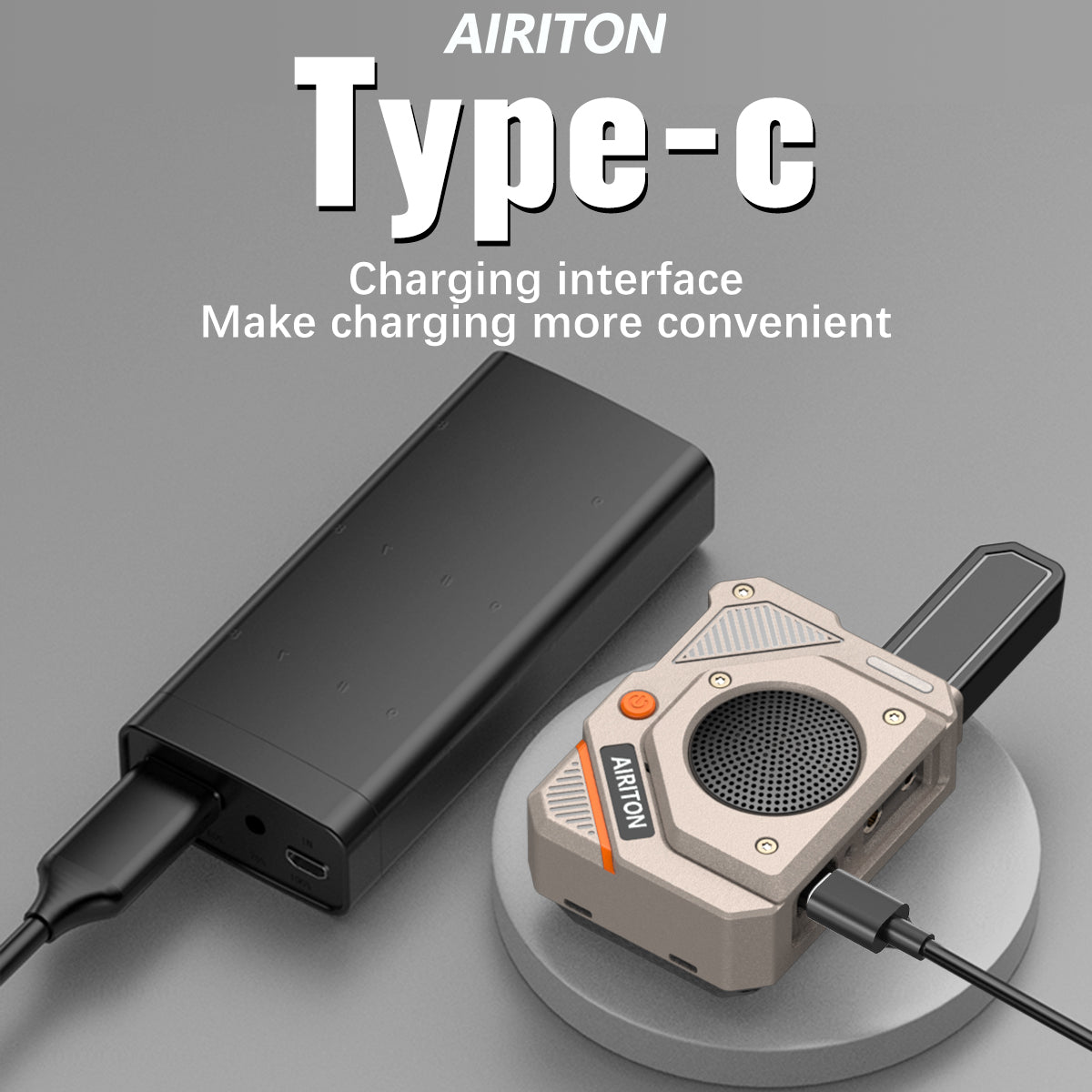 2PCS AIRITON AI-168 Mini Walkie Talkie Rechargable PMR/FRS Portable Long Range NOAA Type-C Charger for Trip Business Ham Radio