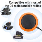 ABBREE KES-4 Car Radio Mini External Speaker Lounder Clear Sound with 3.5mm Plug Power Cord for CB Radio Stations Mobile Radio