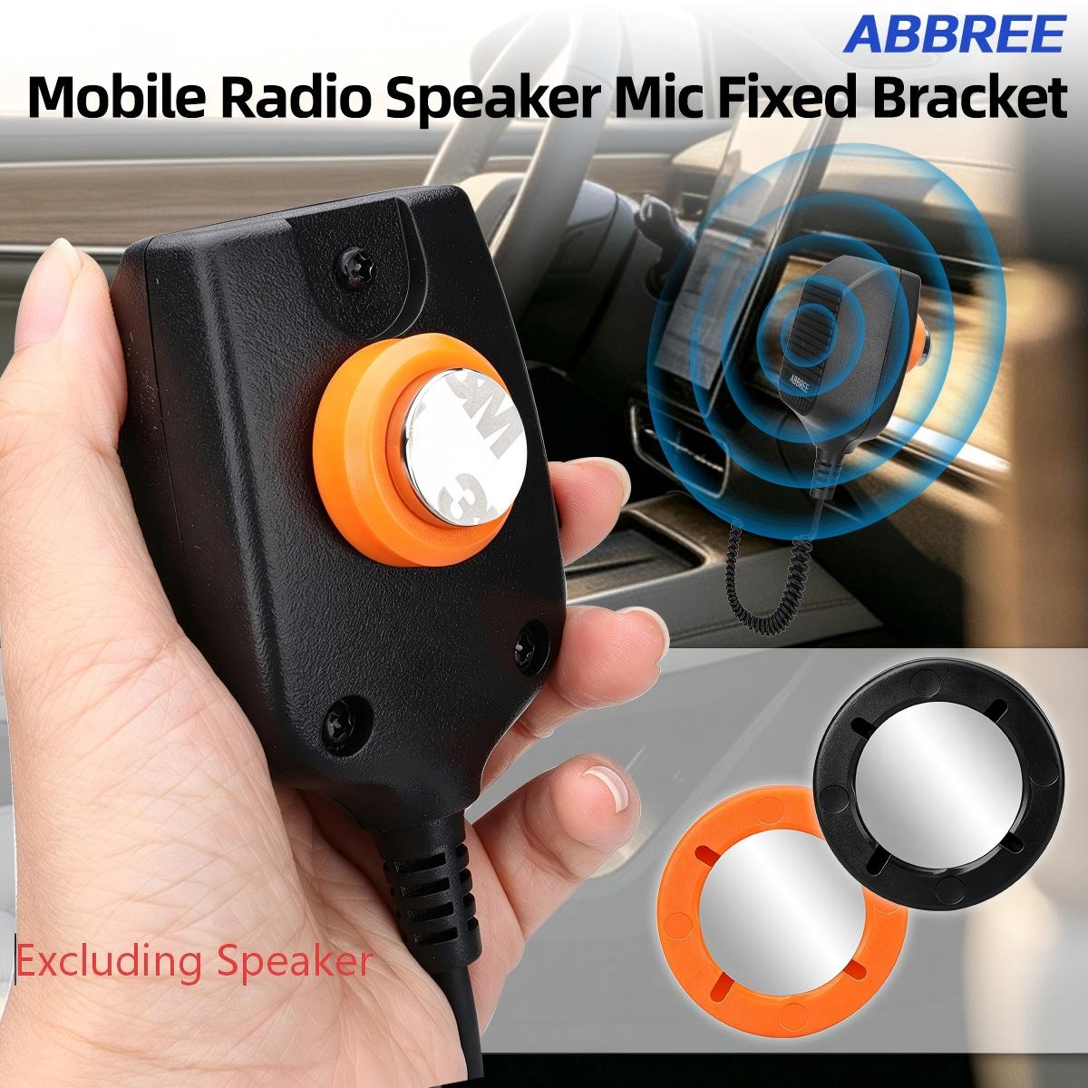 ABBREE CB Radio Microphone Fixed Bracket Magnetic Mic Mount GMRS VHF UHF Bracket Microphone Holder Portable for Car Mobile Radio