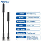 ABBREE Gooseneck Tactical Antenna AR-168 VHF UHF SMA-Female for BAOFENG UV-5R 5RH 13 17 21 PRO QUANSHEGN UV K5 (8) Plus