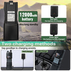 BAOFENG AR-152 PRO GPS Walkie Talkie Long Range Bluetooth Programming 10W Multi Band 12000mAh Tactial 1000CH Two Way Ham Radio
