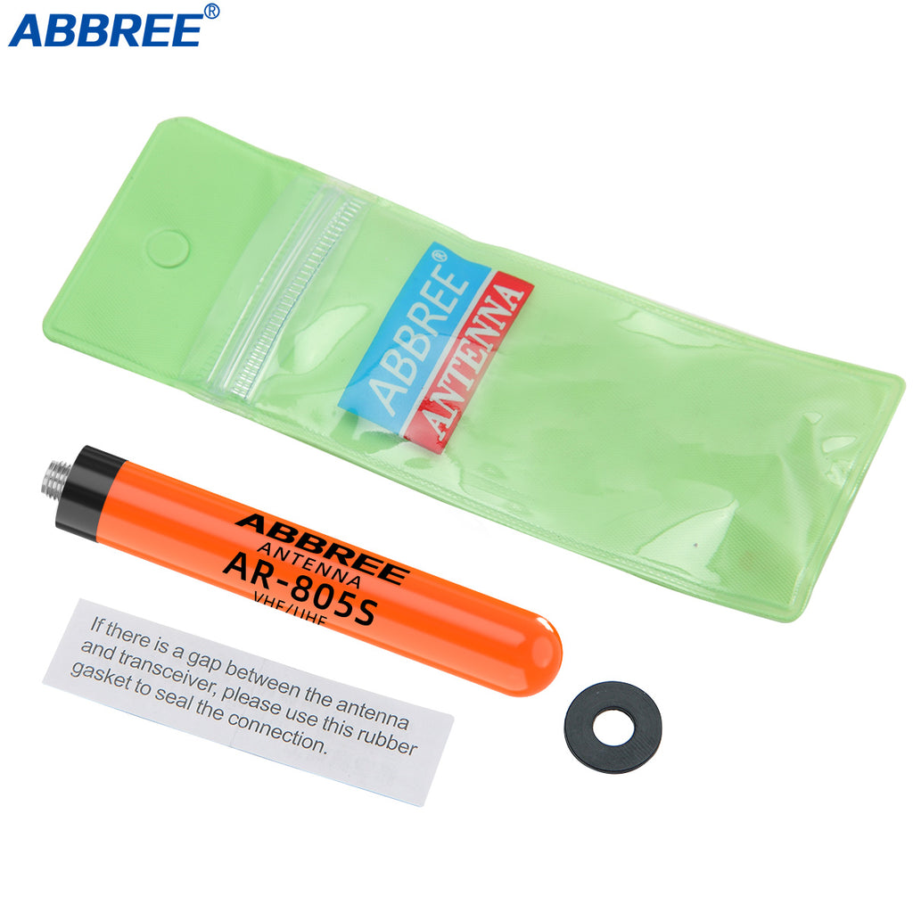 ABBREE AR-805 PLUS Walkie Talkie Antenna SMA-Female High Gain Dual Band For Baofeng UV-5R AR-152 PRO UV-21 PRO Ham Radio