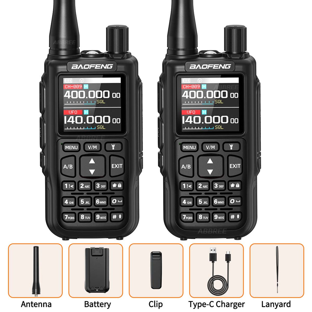 Baofeng Mini 5 Walkie Talkie Upgrade 5R Mini Bluetooth Programming Wireless Copy Frequency Full Band Type-C Long Range Ham Radio