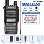 Baofeng UV-9R PRO Air Band Walkie Talkie IP68 Waterproof Multi Band Wireless Copy Frequency AM FM DTMF Long Range Two Way Radio